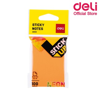 Deli A02202 Sticky Notes กระดาษโน๊ตกาว คละสี จำนวน 1 ชิ้น