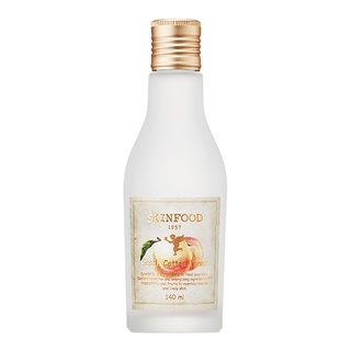 ใหม่ Skinfood Peach Cotton Toner 140 ml.  โทนเนอร์สำหรับผิวมัน ปลอบประโลม ให้ความชุ่มชื้น