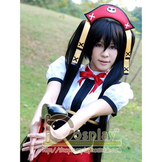 วิกผมทวินเทลสีดำ Cosplay Wig twintail Black BRS 120CM