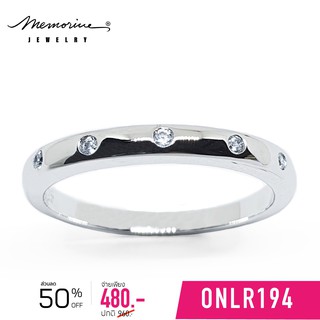 Memorine Jewelry แหวนเงินแท้ 925 ฝังเพชรสวิส(CZ) : ONLR194