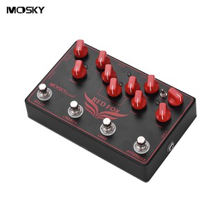 yohi 2018 mosky red fox เอฟเฟ็คกีต้าร์ไฟฟ้า+chorus+ห่วง+overdrive