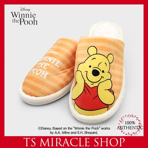 DAISO KOREA X Winnie the Pooh Printed Living Room indoor Slippers Slip