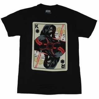 เสื้อยืดผ้าฝ้าย พร้อมส่ง เสื้อยืด พิมพ์ลาย Kylo Ren Playing Card หลากสี สําหรับผู้ชาย