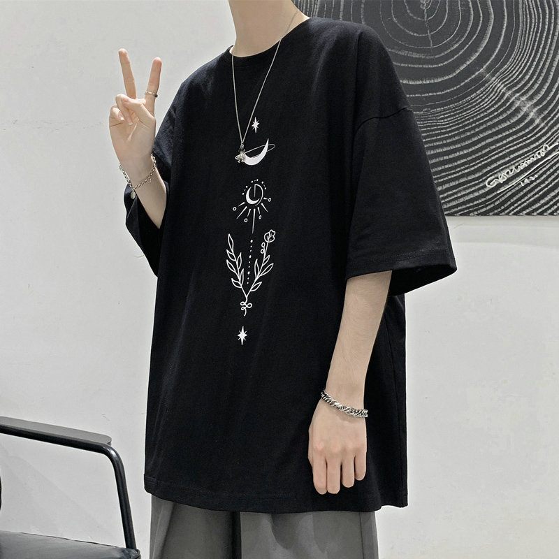 เสื้อยืดแขนสั้นฤดูร้อน [M-8XL] เสื้อยืดนักเรียนญี่ปุ่นสบายๆแฟชั่นเสื้อยืดชายขนาดใหญ่