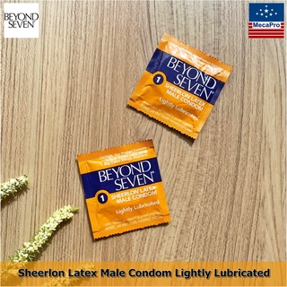 OKAMOTO® Beyond Seven : Sheerlon Latex Condom 53mm 5, 10 or 20 Pieces โอกาโมโต ถุงยางอนามัยญี่ปุ่น รุ่นบางเฉียบ