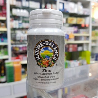 Nature Balance Zinc 90Capsules ซิงค์ เนเจอร์ บาลานซ์ ผมบาง ป้องกันเส้นผมหลุดร่วง เส้นผมแข็งแรง ลดสิวฝ้า