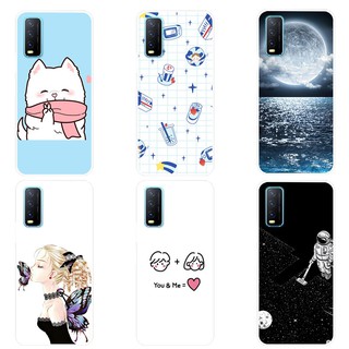 เคสสำหรับ VIVO Y20 เคส เคสซิลิโคน Soft Back Cover VIVO Y20i Y 20 VIVOY20 Case Silicone