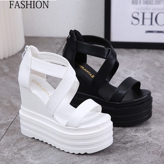 (M155)ส้นตึก สูง15cm/12.5cm/10cm (ขาว,ดำ) Sz.34-39**❥𝓟𝓻𝓮-𝓞𝓻𝓭𝓮𝓻