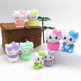 ตุ๊กตา Hello Kitty น่ารักของเล่นสําหรับเด็ก 4 ชิ้น / ชุด