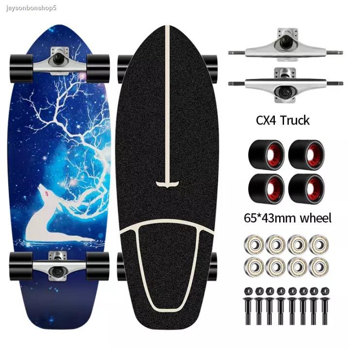 ส่งตรงจากกรุงเทพCACIOO Surf skateboard เซิร์ฟสเก็ต CX4/CX7 สามารถแกว่ง สเก็ตบอร์ด SurfSkate 75cm*24cm แฟชั่นสเก็ตบอร์ด[พ