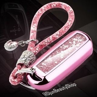 เคสรีโมทรถยนต์ Mazda Smart Key แบบฝาหน้าปุ่มใส และฝาหลังสี ระยิบระยับ วิบวับ Case 2, 3, CX3, CX5, CX7, CX8