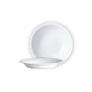 Corelle ชามใส่ซุปมีขอบ 2 ชิ้น ขนาด 21 ซม. รุ่น C415NLPB2 - สีขาว