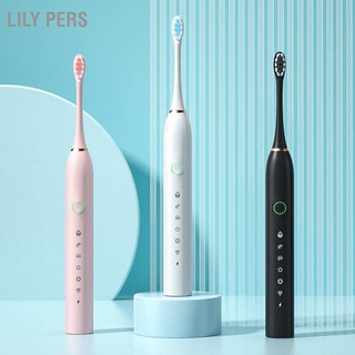 Lily Pers แปรงสีฟันไฟฟ้าโซนิค ชาร์จ Usb ชาร์จเร็ว 60 วัน สําหรับเด็ก และผู้ใหญ่