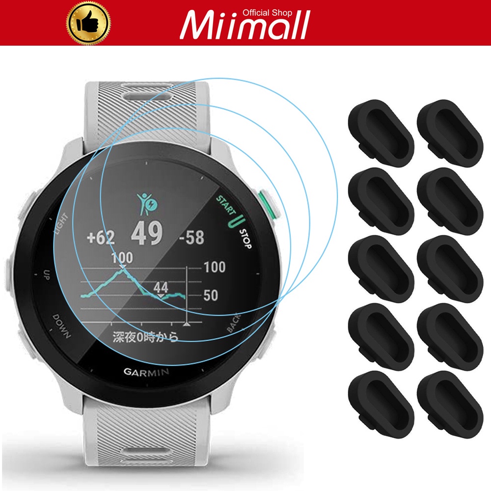 Cinturino In Silicone Per Garmin Forerunner 965/955 | Miimall | Traspirante, Ultra Leggero E Regolabile (Rosso)