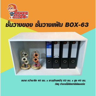 ชั้นวางของ ชั้นวางแฟ้ม BOX-63 (ขนาด ก40xย63xส40ซม.) powerpatshop