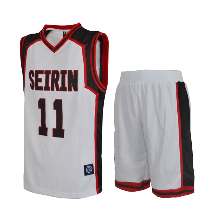 Kuroko no Basket Basuke Sport Uniform SEIRIN เสื้อกีฬาบาสเก็ตบอล หมายเลข 10 11 Kagami Taiga กางเกงขาสั้น