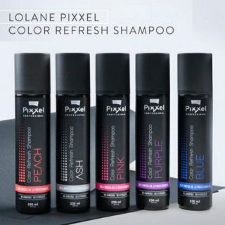 แชมพูเติมประกายสีผม Lolane Pixxel Color Refresh Shampoo 250ml โลแลน พิกเซล แชมพูสีเทา สีม่วง สีชมพู สีพีช สีฟ้า