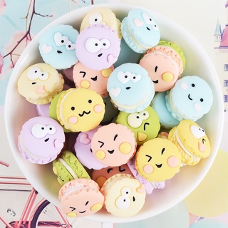 10pcs/set Simulation Macaron Resin Flatback Earring DIY Nacklance Decoration Material