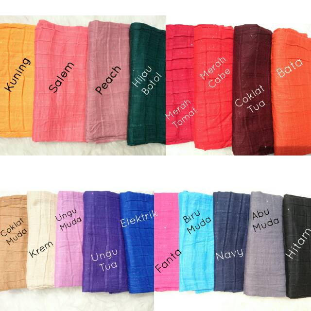 Pashmina Lebanon Glitter Box Blink Plain