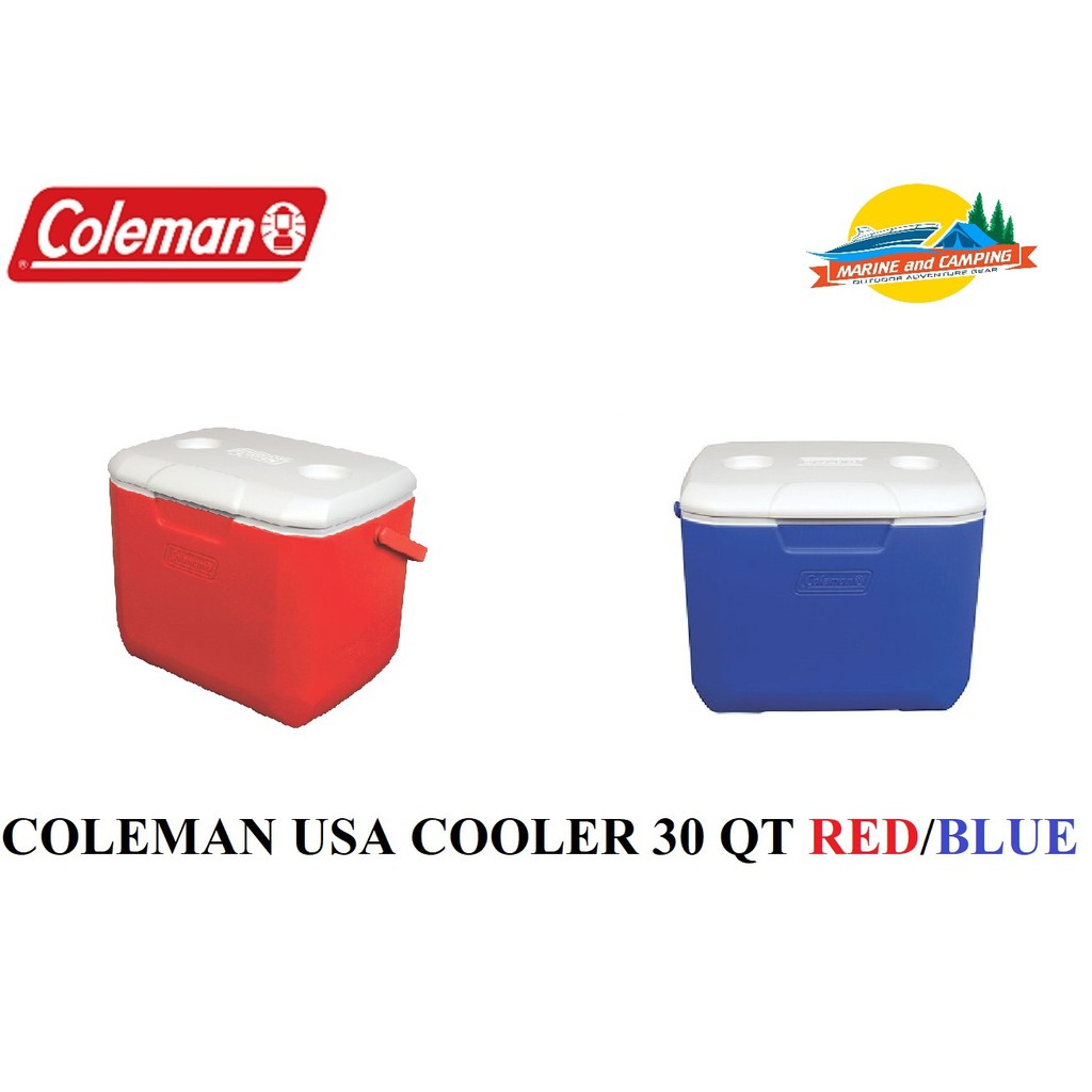 COLEMAN USA Cooler 30 QT RED/BLUE