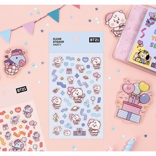 [BT21] พร้อมส่ง สติกเกอร์ Claer Sticker Praty
