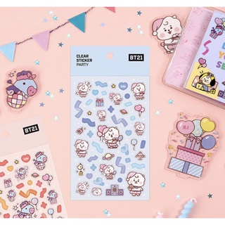 [BT21] พร้อมส่ง สติกเกอร์ Claer Sticker Praty