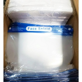 เฟสชิลด์​(พร้อมส่ง)​ Face Shield ประกอบพร้อมใช้งาน​ป้องกันใบหน้า​ แบบใส​เคลือบสารฝ้า มองชัด