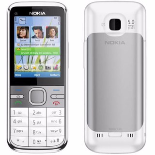 โทรศัพท์มือถือโนเกียปุ่มกด NOKIA C5 (สีขาว) 3G/4G รุ่นใหม่ 2020 รองรับภาษาไทย