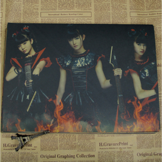 Babymetal โปสเตอร์ภาพวาดตกแต่งบ้าน บาร์ คาเฟ่