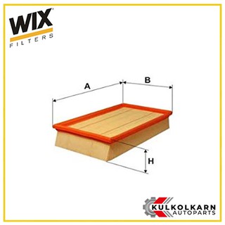 WIX กรองอากาศ FORD Focus 2.0 TDCI ปี10 (แบบเรียบ) (WA9408)