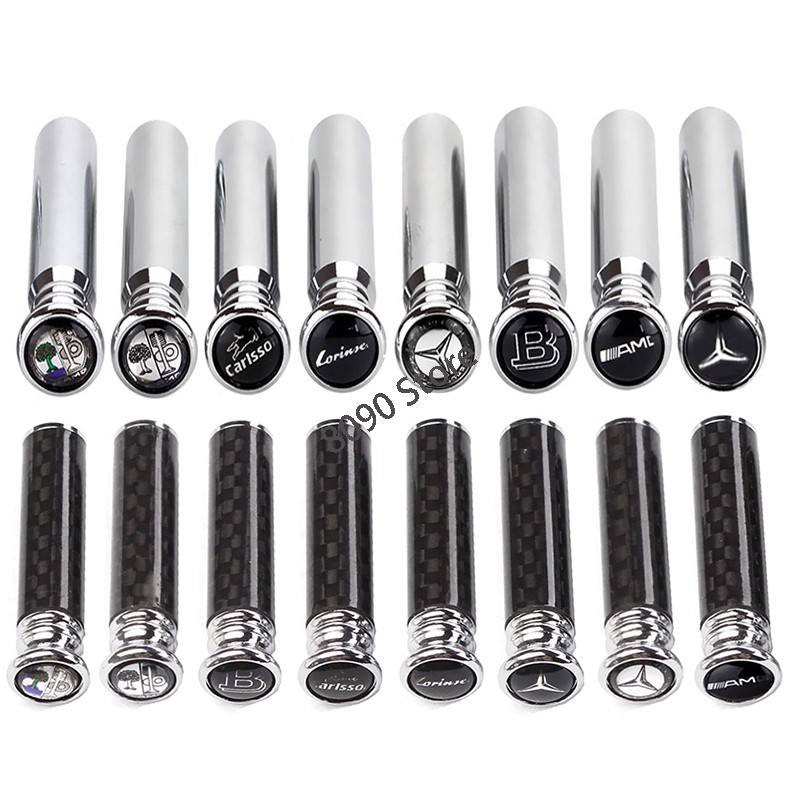 4pcs รถประตูล็อคฝาครอบภายในประตู Latch Bolts ยกสกรูคาร์บอนไฟเบอร์ Latch ล็อค Knob Pins สําหรับ Mercedes Benz Brabus Lorinser AMG Apple Tree W211 W212 W220
