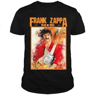 ถูกสุดๆเสื้อยืดลําลอง แขนสั้น พิมพ์ลาย Frank Zappa 1940 1993 สีดํา สําหรับผู้ชายรหัสเต็ม