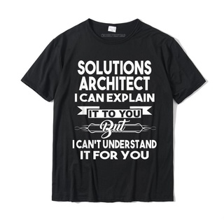 ขายดี!เสื้อยืดลําลอง ผ้าฝ้าย แขนสั้น พิมพ์ลาย Ideas For Solutions Architect Camisas Hombre แฟชั่นฤดูร้อน สําหรับผู้ชาย Y