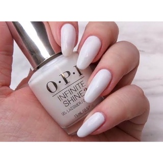 พร้อมส่ง OPI Infinite shine  Alpine Snow  สีขาว ของต้องมี ทาเดี่ยว french nailรุ่น Infinite shine กึ่งเจล ไม่ต้องอบ