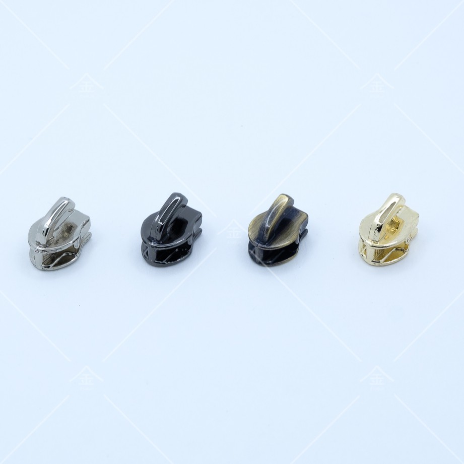 ปลีก/ส่ง (5ชิ้น) หัวซิปไนลอน เบอร์3 งานซิ้ง ชุบเกรดA ไม่ลอก ไม่ดำ (ZP0026)