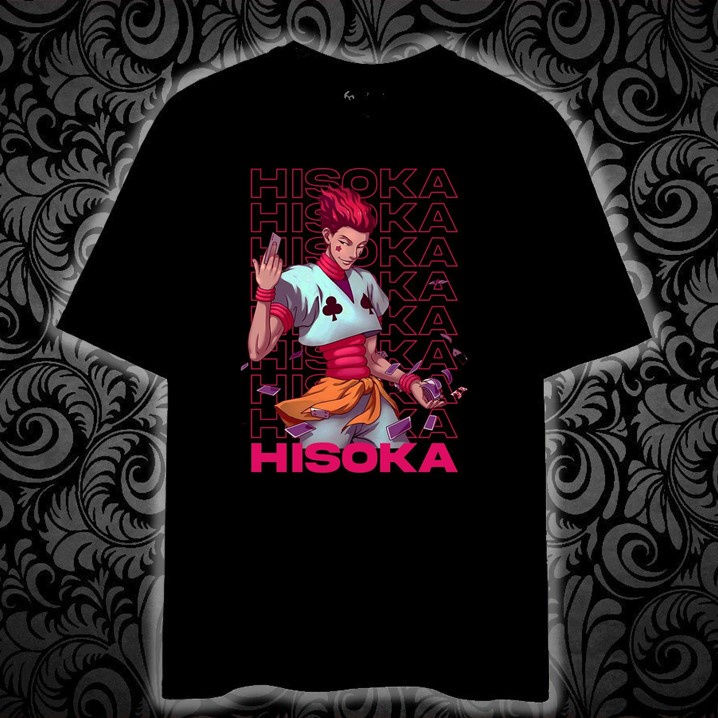 เสื้อยืด cotton HUNTER X HUNTER HISOKA Printed t shirt unisex 100% cotton
