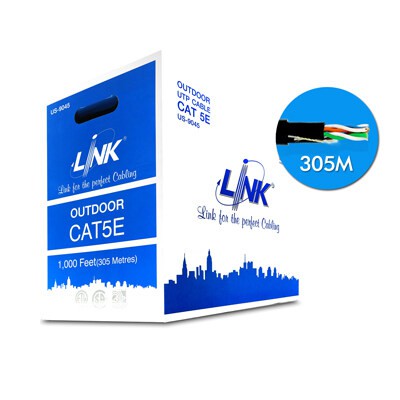 LINK สายแลน CAT 5E ยาว 305เมตร (ใช้ภายนอก) รุ่น US-9045 ***กรุณาสั่งครั้งละ 1 กล่อง ต่อ 1 คำสั่งซื้อ*** BY N.T Computer - รูปที่ 2