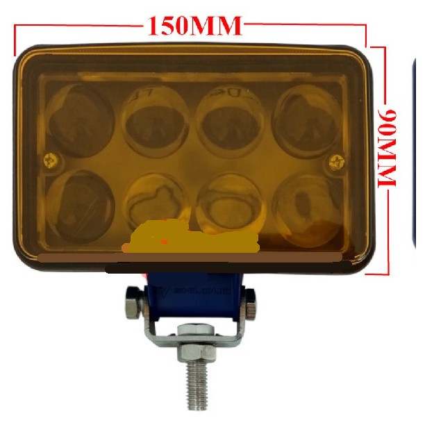 J01S13 SD-3401 6" X 3 1/2" 8LED 12V-36V ไฟจุดสีเหลือง