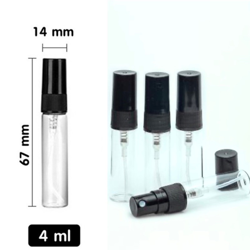 ขวดสเปรย์แก้ว แพ็ค6ขวด  2, 5, 10ml
