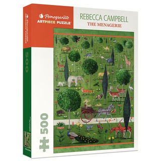 [จัดส่งฟรี] จิ๊กซอว์ Pomegranate ภาพ The Menagerie จิตรกร Rebecca Campbell จำนวน 500 ชิ้น