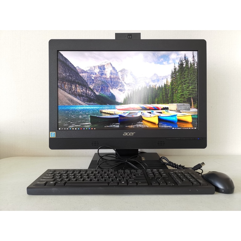 คอมพิวเตอร์มือสอง ALL IN ONE Acer ขนาดจอ 21.5 นิ้ว FULL HD CPU Intel®Pentium® G4560 3.50 GHz แรม DDR4 4 GB
