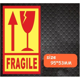 สติ๊กเกอร์คำเตือนกันแตก Fragile Sticker คำเตือน ระวังแตก ห้ามเหยียบ ห้ามโยน