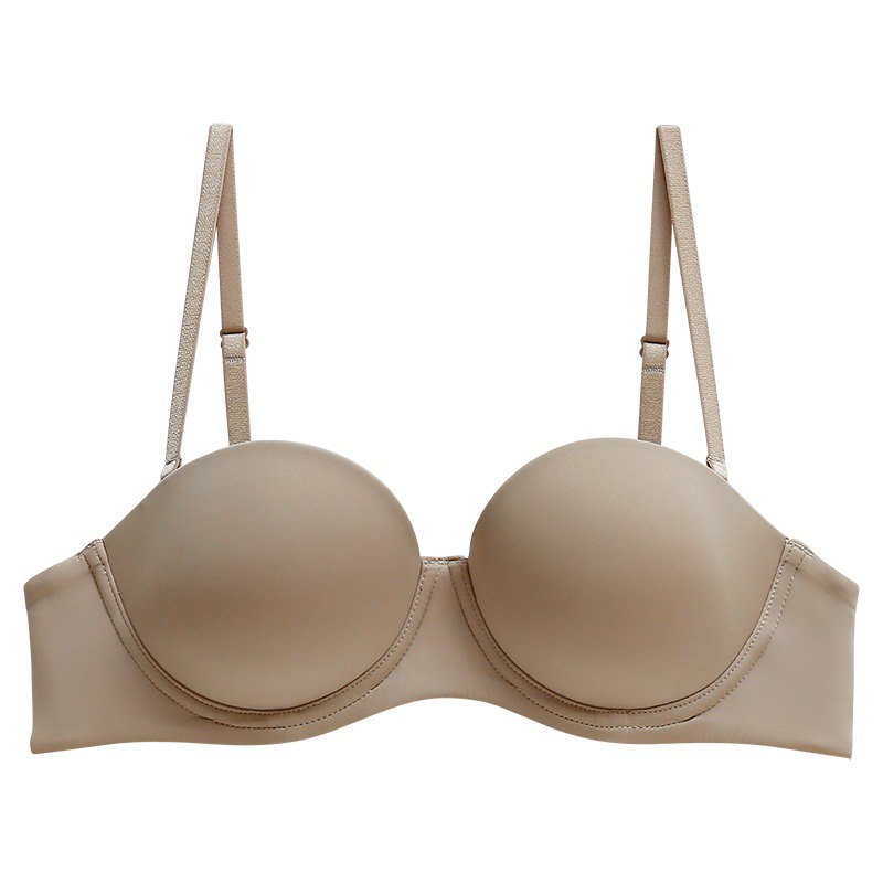 เสื้อในเกาะอกครึ่งตัว ดีไซน์เก๋ เสริมฟองน้ำดันทรงให้หน้าอกยกกระชับ เสื้อในเกาะอกครึ่งตัว ดีไซน์เก๋มีโครงแถมสายใส - รูปที่ 7