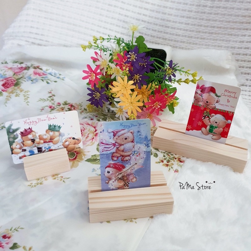 พร้อมส่ง ‼️ ที่เสียบกระดาษ เสียบนามบัตร ป้าย รูปภาพ การ์ด ทำจากไม้สนจริง มี 3 ขนาด