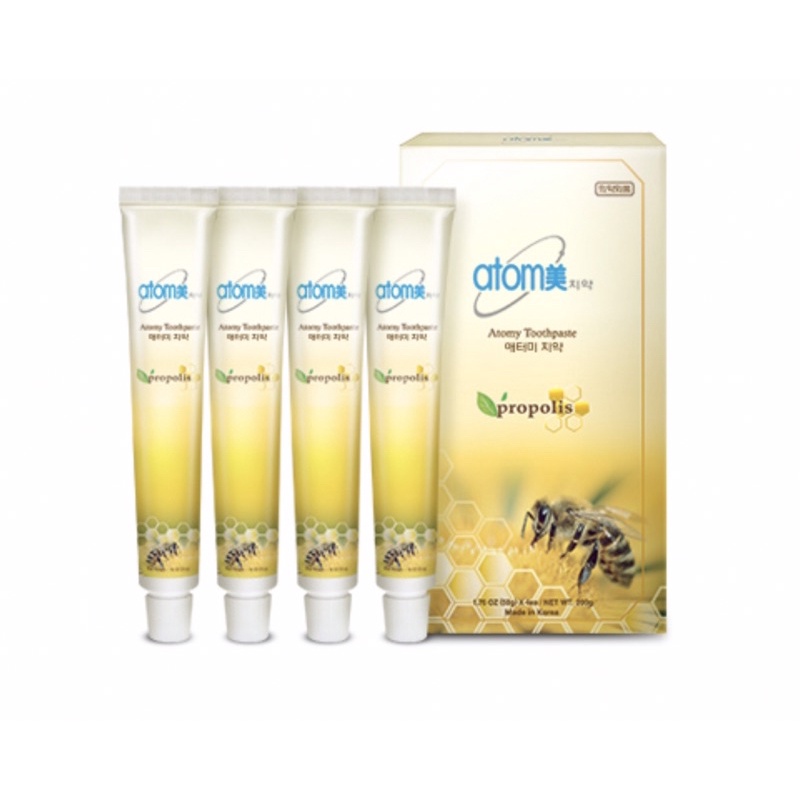 💢พร้อมส่ง💢 ยาสีฟัน น้ำผึ้งเเท้ จากเกาหลี อะโทมี่ ทูธเพสต์ /Atomy toothpaste หลอดเล็ก (1กล่องมี4หลอด) ของเเท้จากเกาหลี