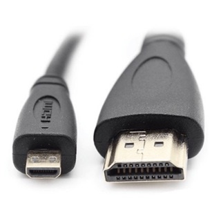 สาย Micro HDMI to HDMI Cable 1.4V ยาว 1.3 เมตร สำหรับต่อจอภาพ Raspberry PI 4 และจอทีวี