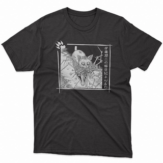 [S-5XL]เสื้อยืด ผ้าฝ้าย พิมพ์ลาย Junji Ito Cat Diary สไตล์ญี่ปุ่น สําหรับผู้ชาย