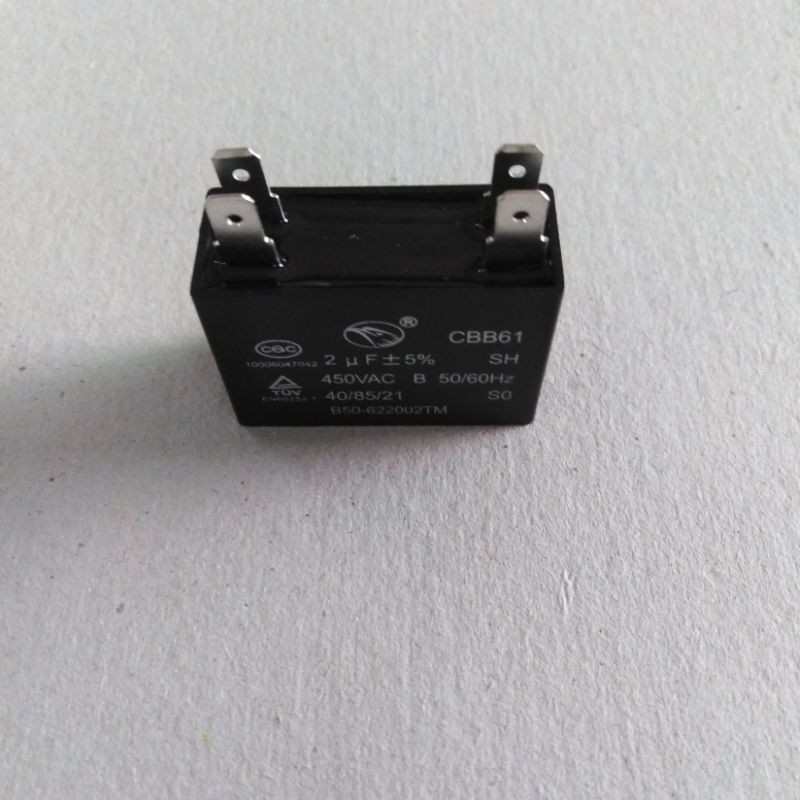 คา​ปา​ซิ​เตอร์​#​พัดลม​แอร์​ #2uf/450VAC​#Capacitor​#​แอร์​