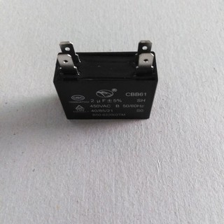 คา​ปา​ซิ​เตอร์​#​พัดลม​แอร์​2uf/450VAC​#Capacitor​#​แอร์​