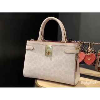 COACH HUTTON CARRYALL IN SIGNATURE สินค้า coach outlet